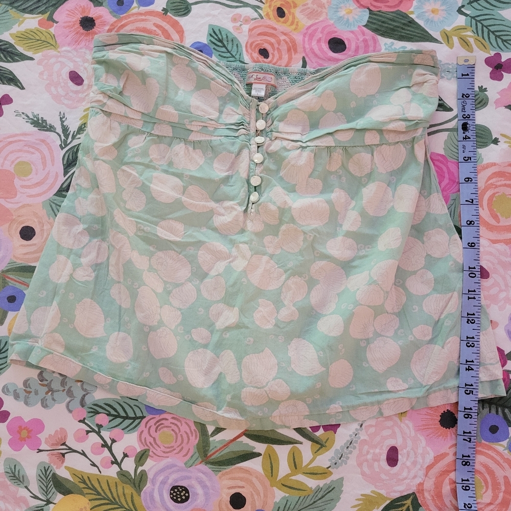 Lux Babydoll Shell Print Top